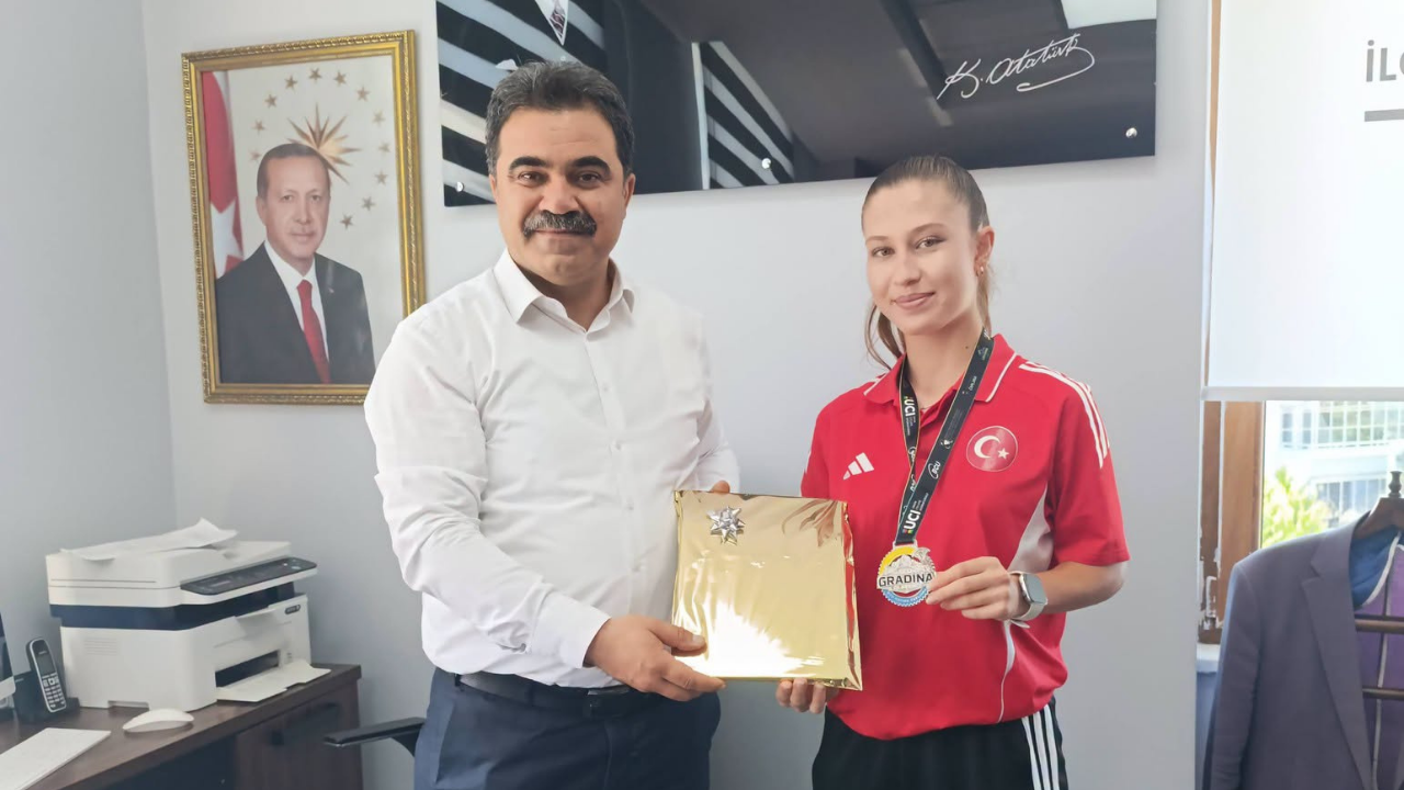 Akhisar Kaymakamı Can, Balkan İkincisi Milli Spocuyu Ağırladı (2)