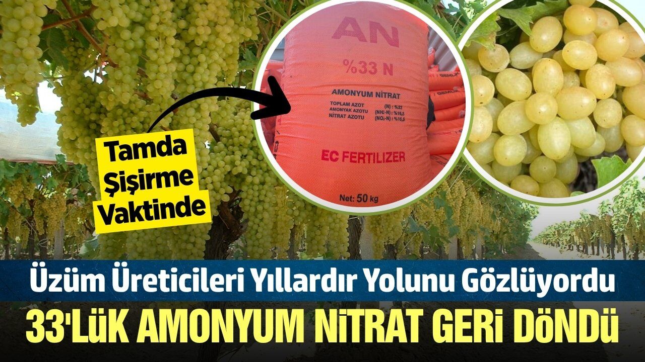 Bağcılar uzun zamandır bu haberi bekliyordu! '%33’lük Amonyum Nitrat' geri döndü