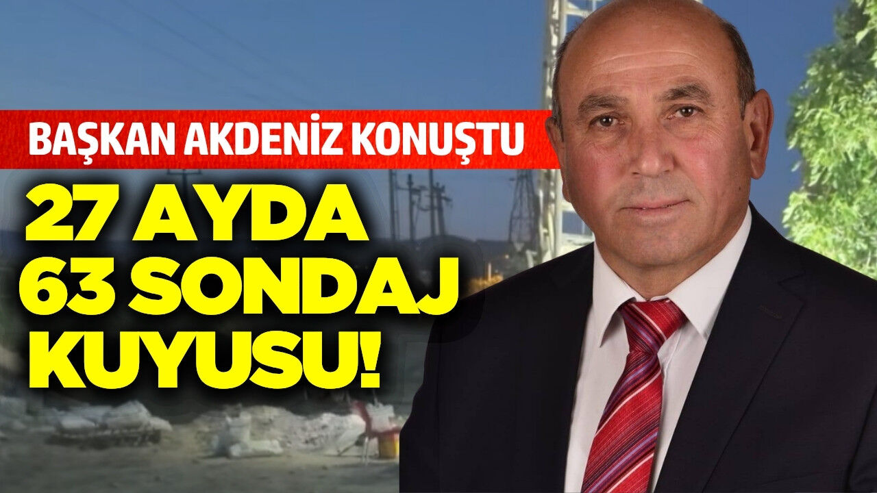 Sarıgöl Belediyesi’nden 63 sondajlık su yatırımı