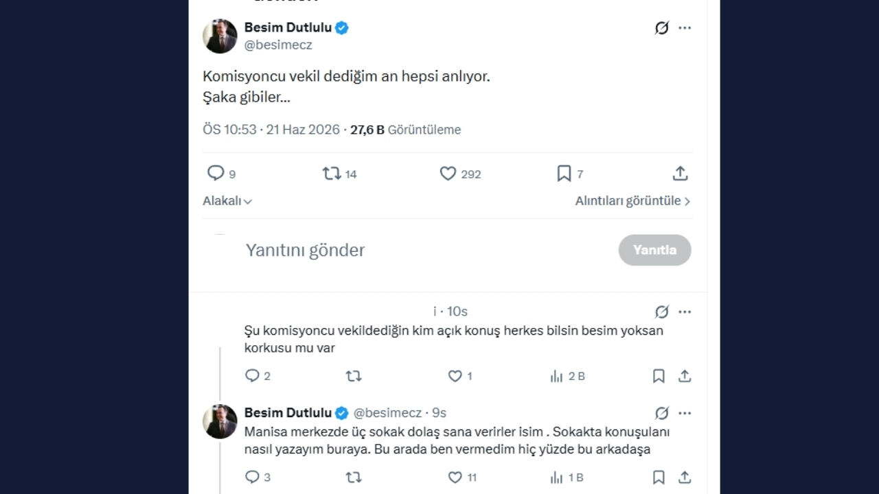 Başkan Dutlulu 'Komisyoncu Vekil' Dedi! Manisa'da Ortalık Karıştı.1