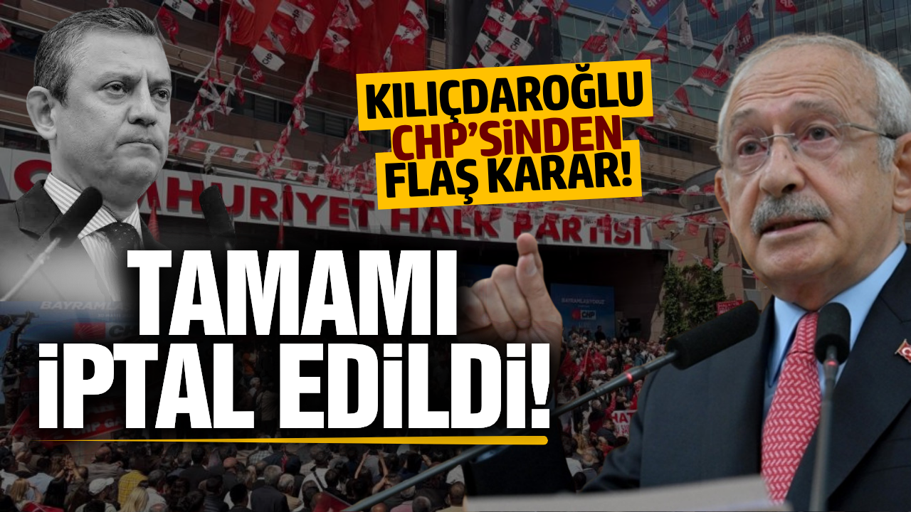 CHP'den ihraçların tamamı iptal edildi