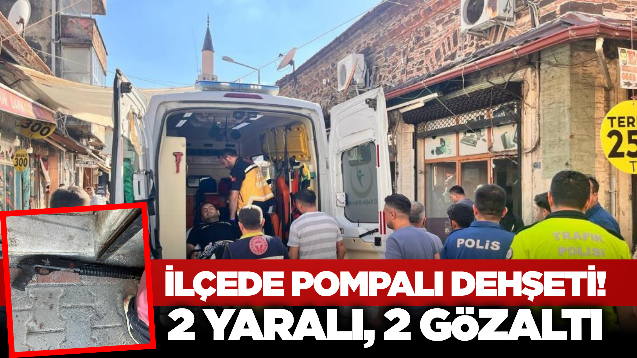 Kula’da Kahvehane Önünde Pompalı Dehşeti! Saldırı Anı Kamerada