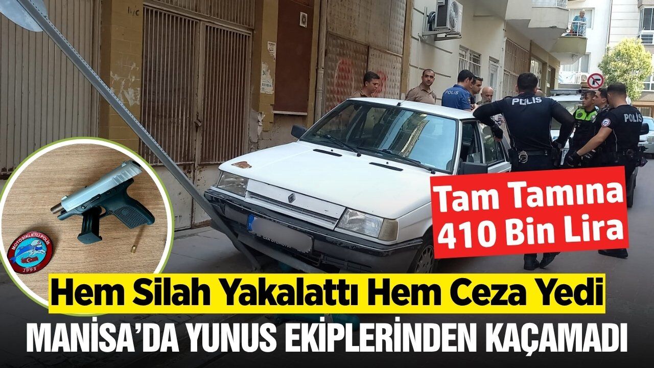 Manisa'da "Dur" İhtarına Uymayan Sürücü Kovalama Neticesinde Yakalandı