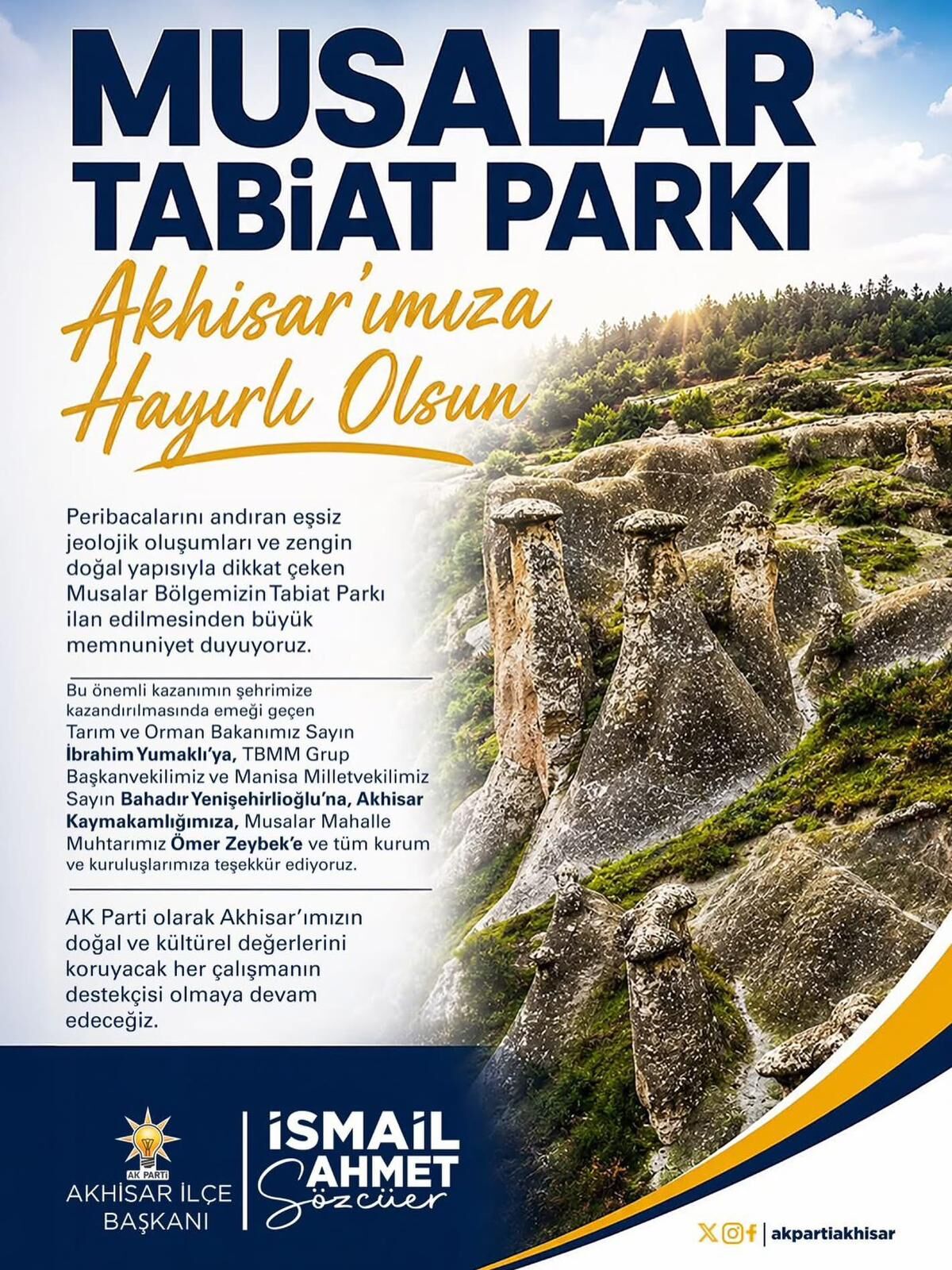 Musalar Tabiat Parkı Akhisar’a Kazandırıldı Sözcüer’den Teşekkür Mesajı (3)
