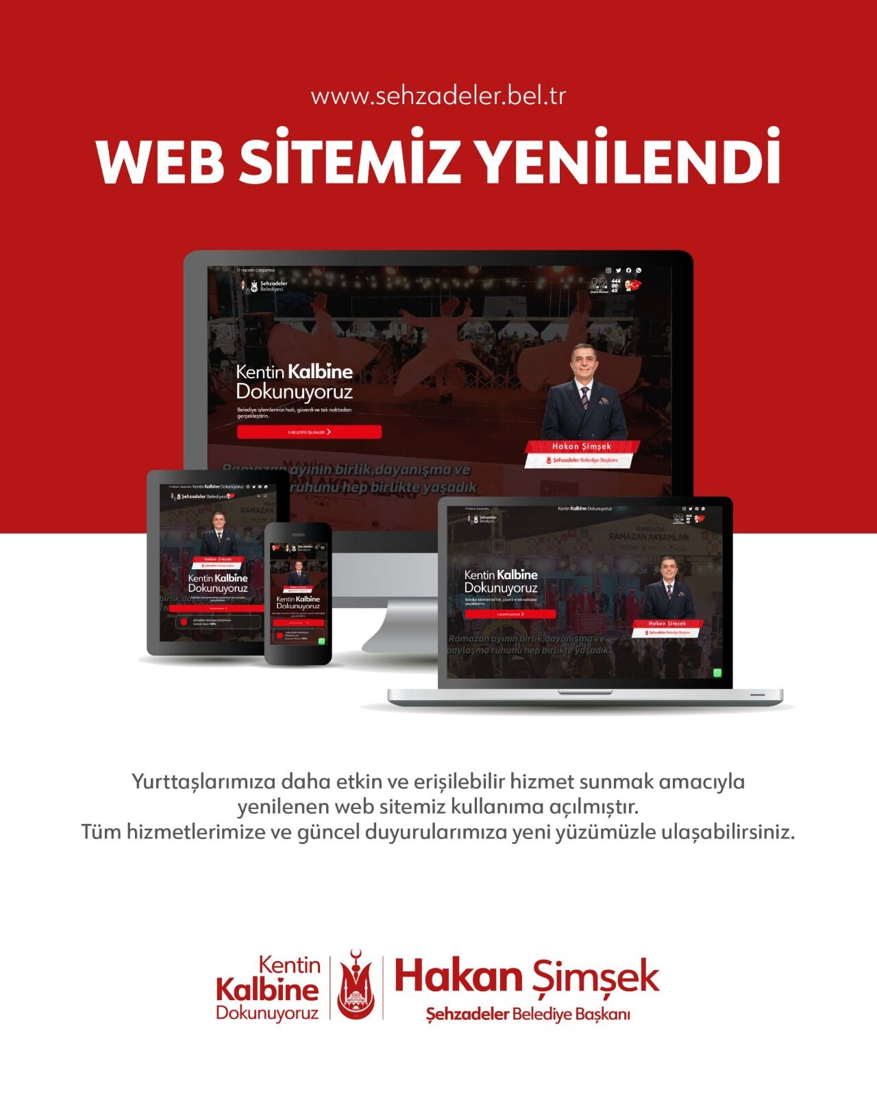 Şehzadeler Belediyesi’nden dijital atılım: Yeni web sitesi hizmete açıldı-1