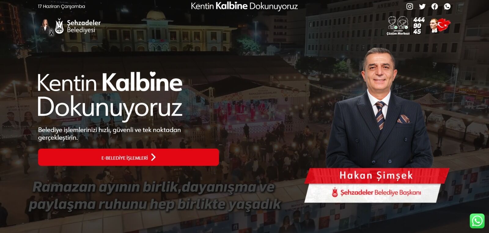 Şehzadeler Belediyesi’nden dijital atılım: Yeni web sitesi hizmete açıldı