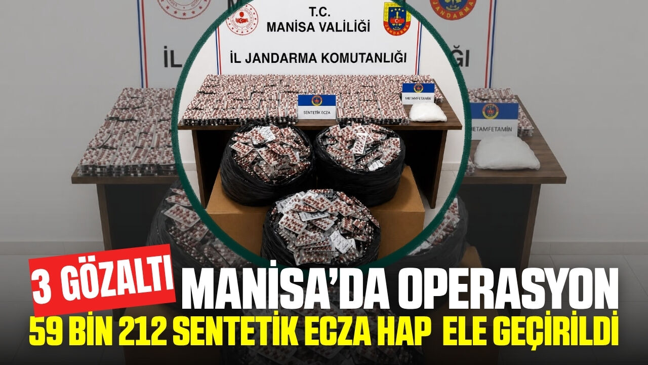Manisa'da otoyoldaki operasyonda uyuşturucu ele geçirildi