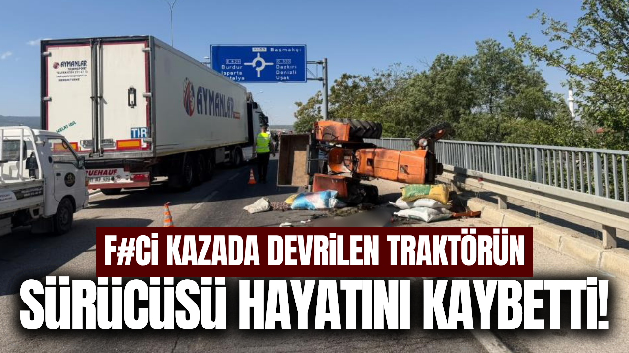 Afyonkarahisar'da otomobil ile traktör çarpıştı: 1 ölü