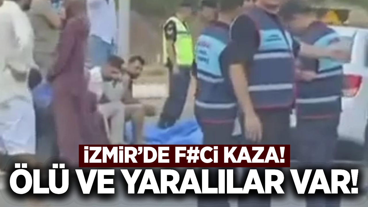 İzmir'de iki otomobil çarpıştı: Ölü ve yaralılar var!
