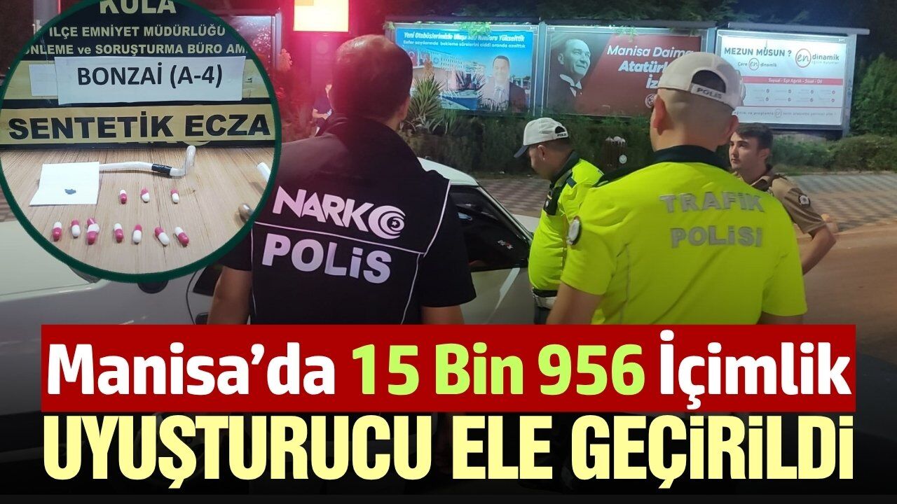 Manisa'da dev 'Narko Alan Uygulaması'