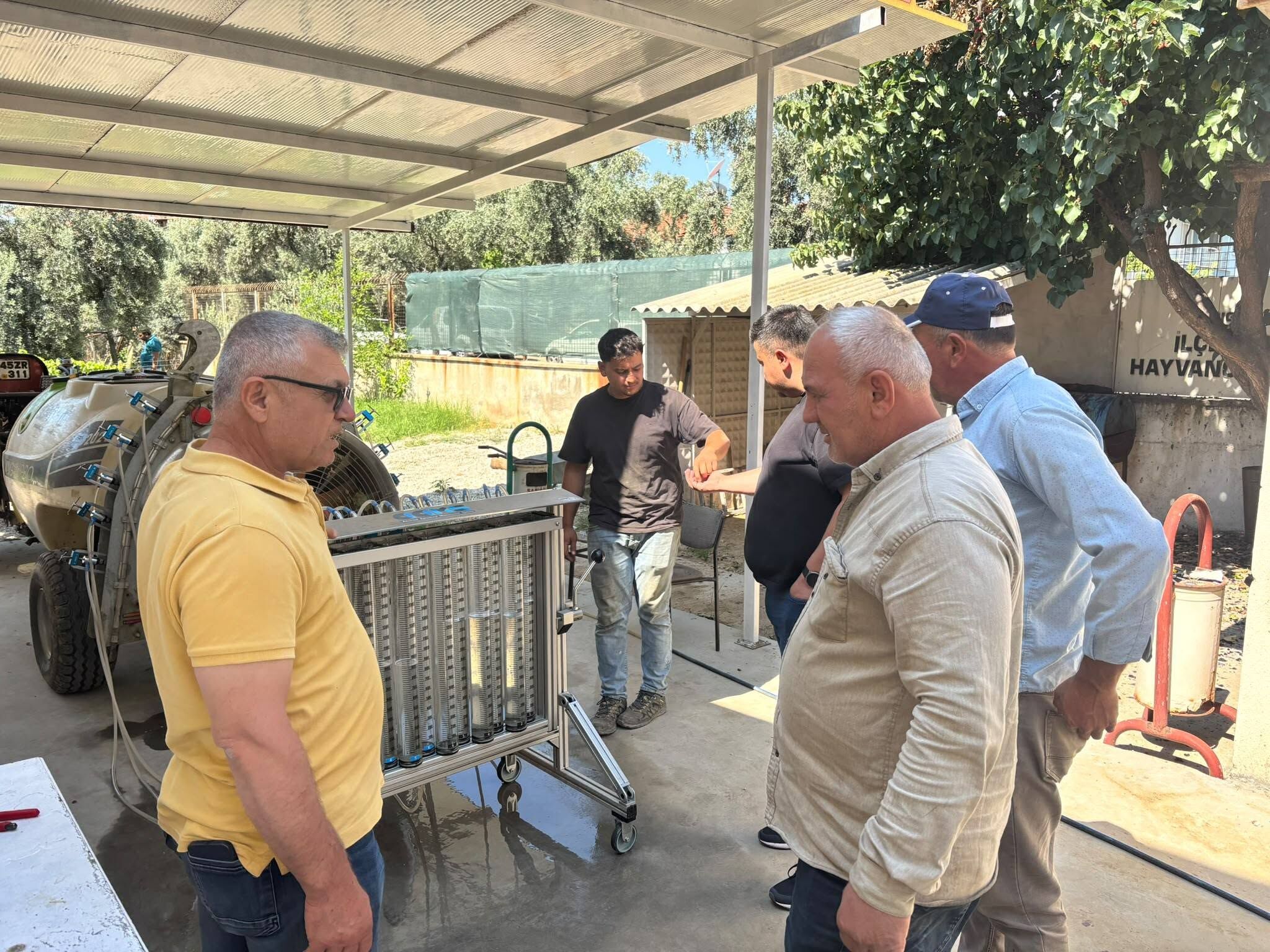 Sarıgöl'de İlaçlama Makineleri Test Ediliyor (2)