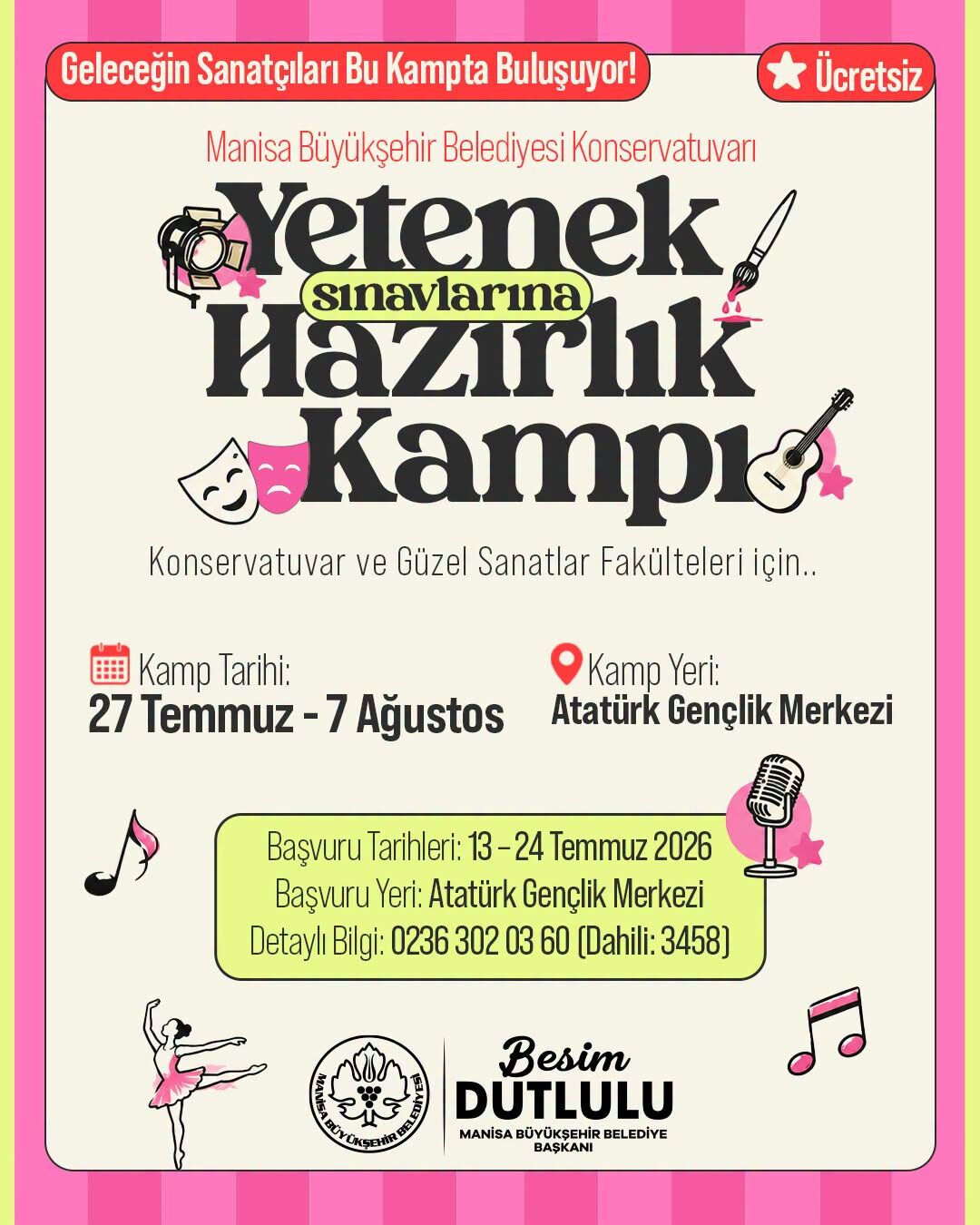 “Manisa’da genç yeteneklere büyük fırsat!
