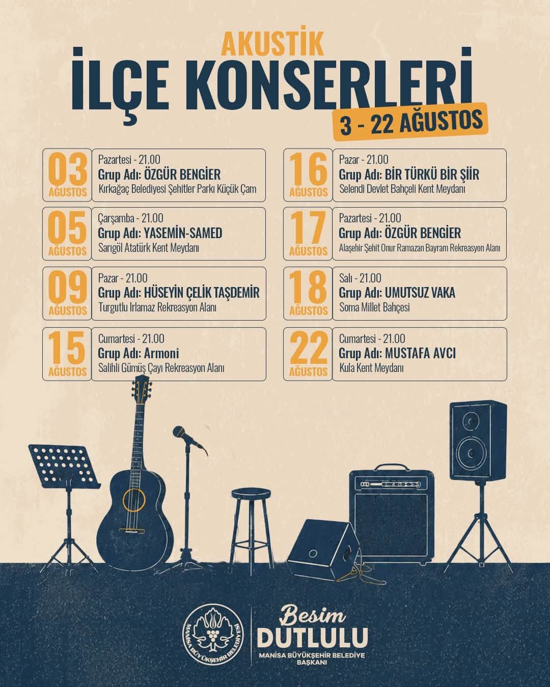 Sarıgöl'de sıcak yaz akşamlarına konser dokunuşu!-.1