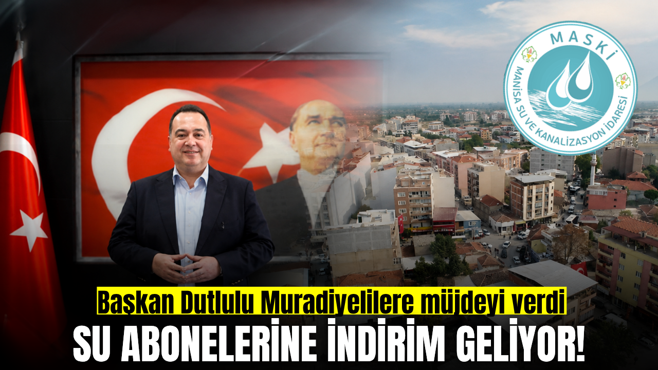 Dutlulu'dan Muradiye'de su abonelerine indirim müjdesi