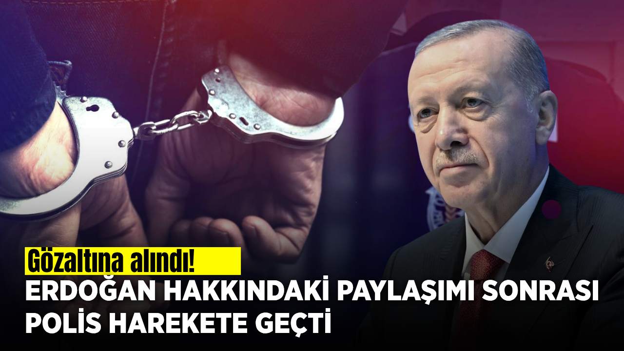 Cumhurbaşkanı Erdoğan’a hakaret ettiği iddia edilen şüpheli gözaltına alındı