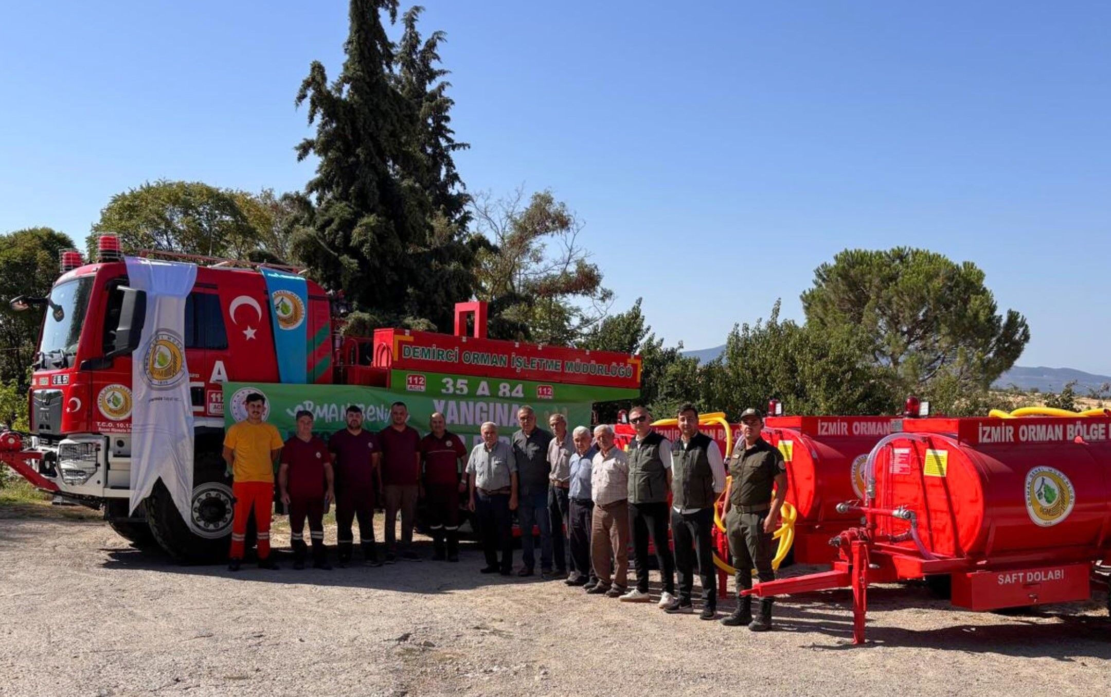 Manisa'da Orman Yangınlarına Karşı Güç Tankerler Teslim Edildi (1)
