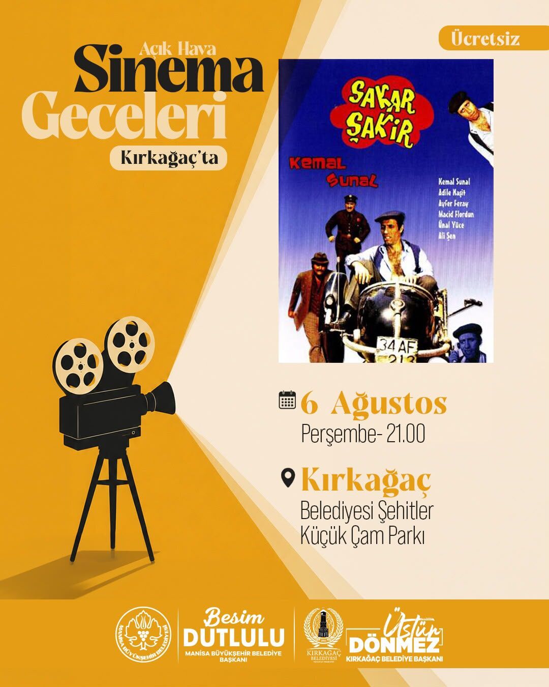 Kırkağaç'ta Açık Hava Sinema Keyfi!-.1