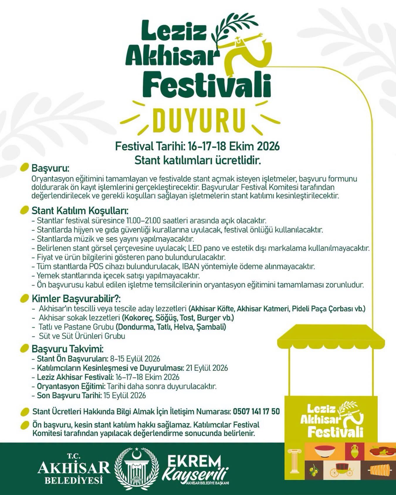 Leziz Akhisar Festivali için geri sayım başladı!
