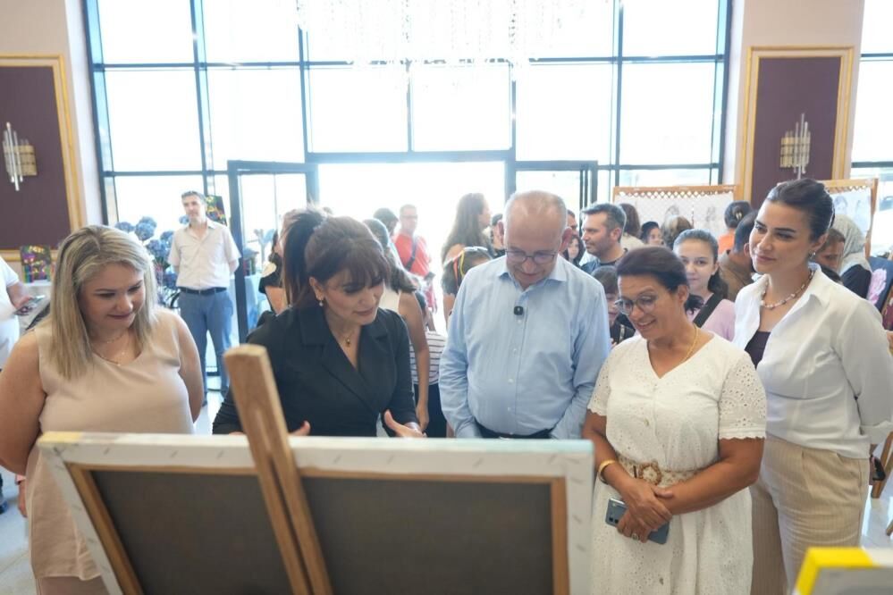 Turgutlu'da kursiyerlerin eserleri büyük beğeni topladı!
