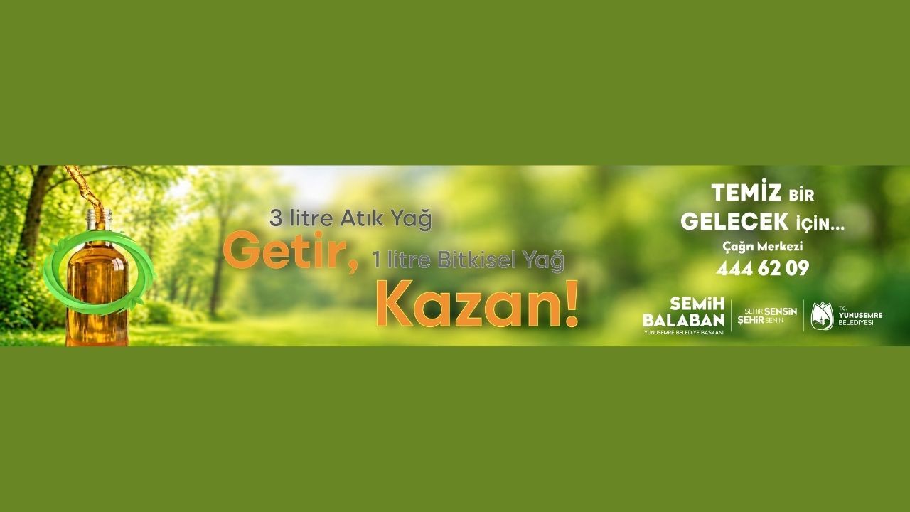 Yunusemre Belediyesi’nden Çevre Dostu Kampanya
