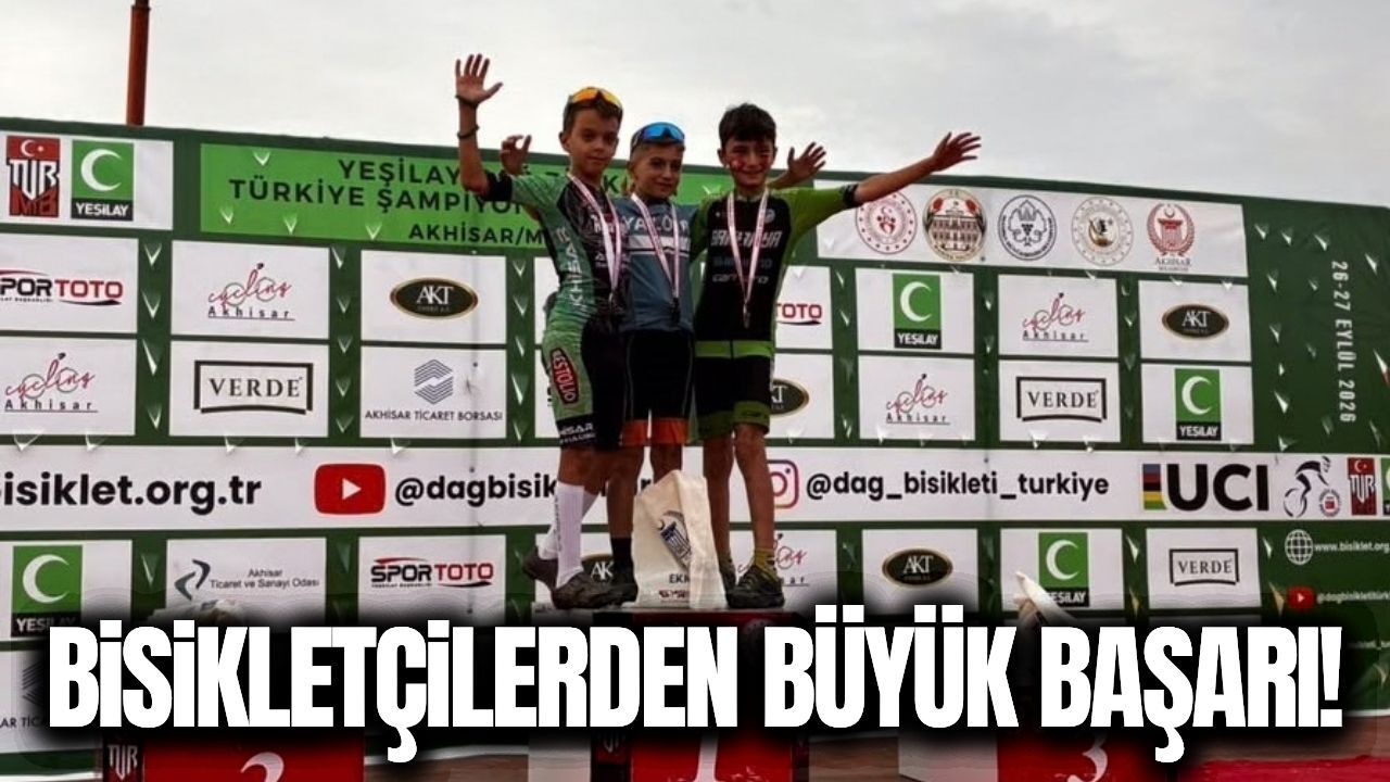 Akhisarlı bisikletçiler Türkiye Şampiyonası'na damga vurdu