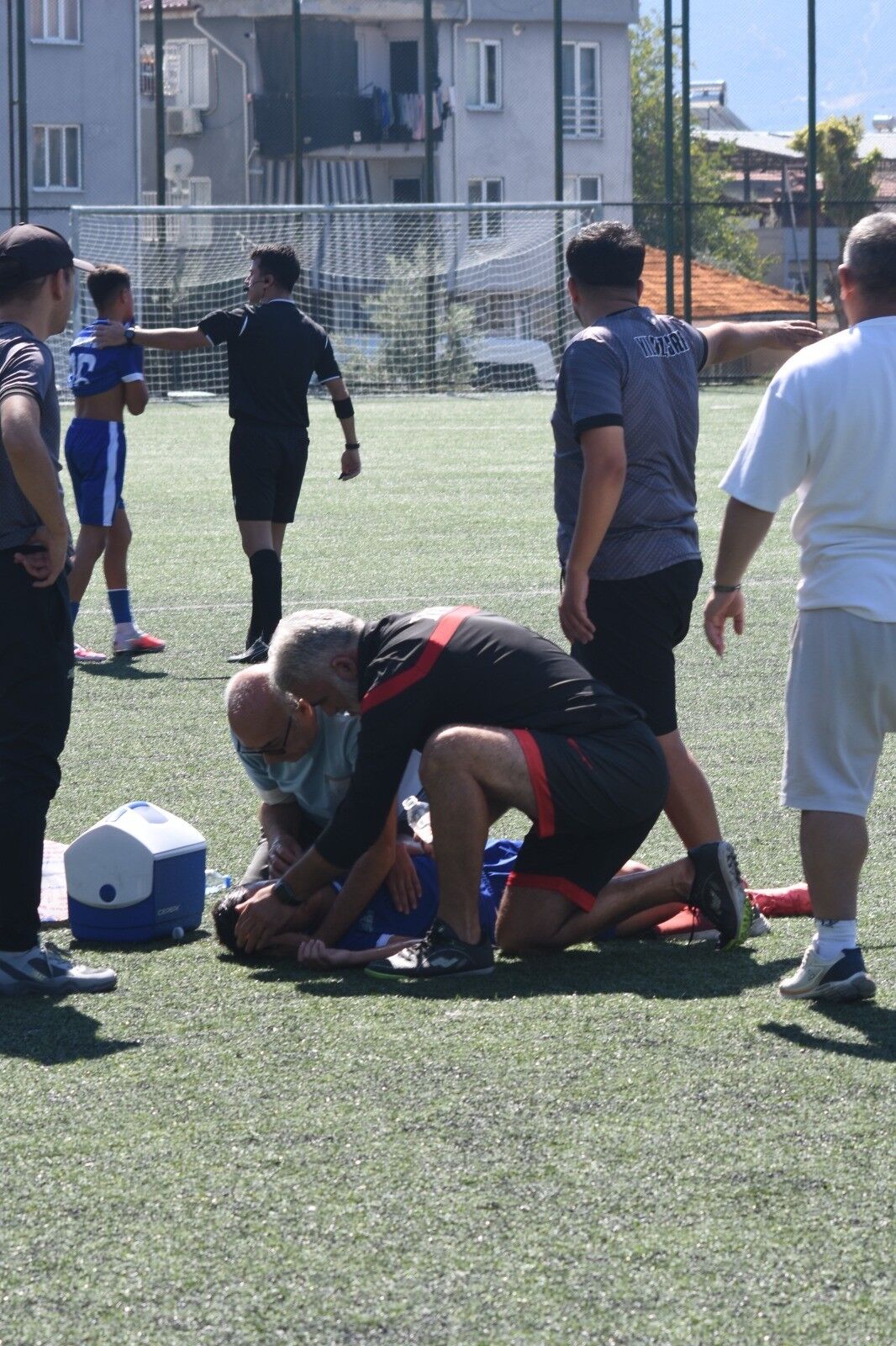 Denizli'de Korku Dolu Anlar Genç Sporcunun Hayatını Kurtardı (1)