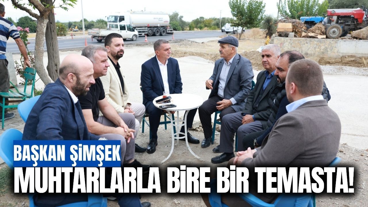 Hakan Şimşek, muhtarlarla bir araya geldi!