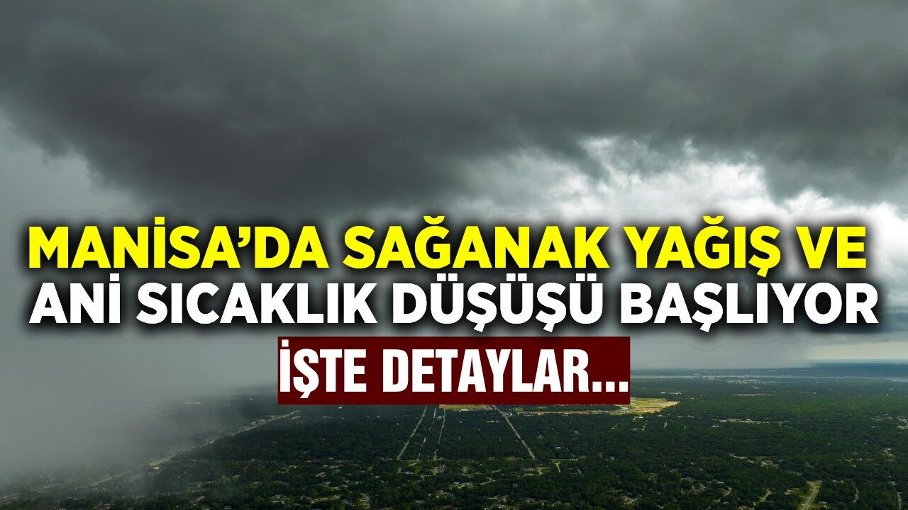 Meteoroloji'den Manisa için peş peşe uyarı!