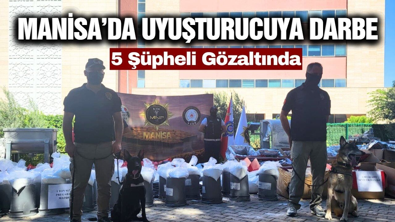 Manisa merkezli Mersin'de uyuşturucu operasyonu! 5 gözaltı