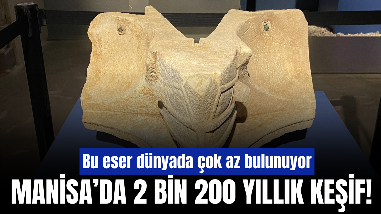 Aigai’de 2 bin 200 yıllık güneş saati Manisa Müzesi’nde sergileniyor