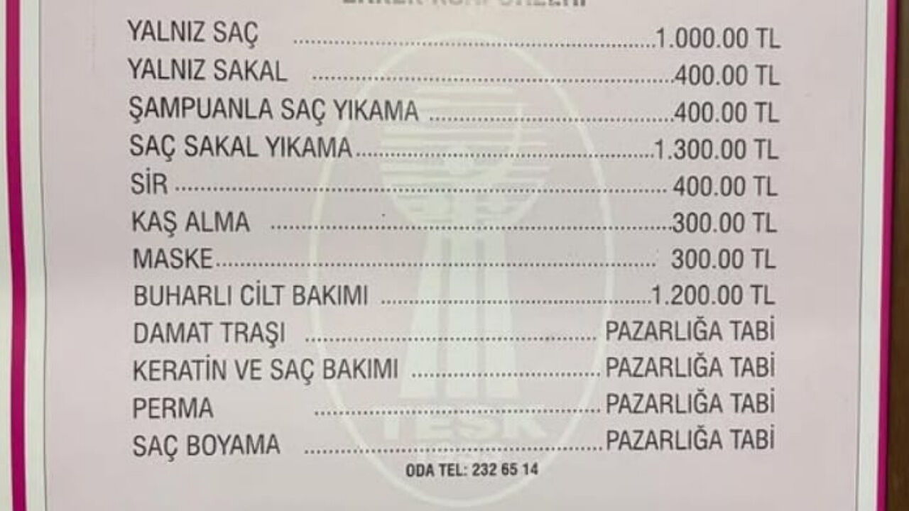 Manisa'da Berber Ve Kuaför Ücretlerine Dev Zam Yapıldığı Yönünde Sosyal Medyada Ve Bazı Internet Sitelerinde Yer Alan Haberler Ortalığı Karıştırdı.