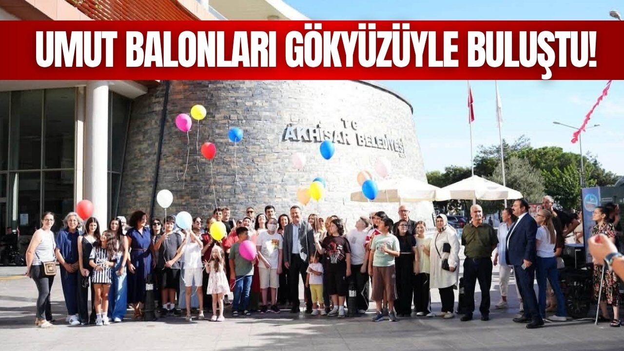 Manisa'da lösemiyi yenen Halil için gökyüzü renklendi!