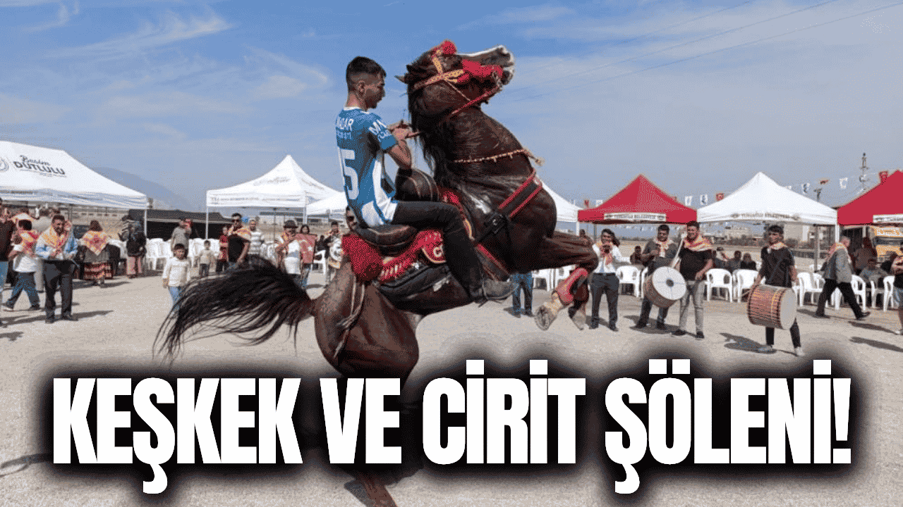 Manisa'da geleneksel keşkek ve cirit şenliği coşkusu