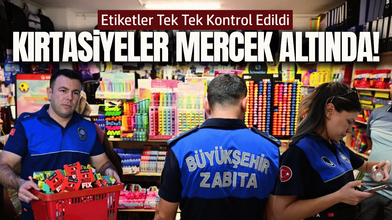 Manisa'da kırtasiyelerde etiket ve kasa fiyatları mercek altında!