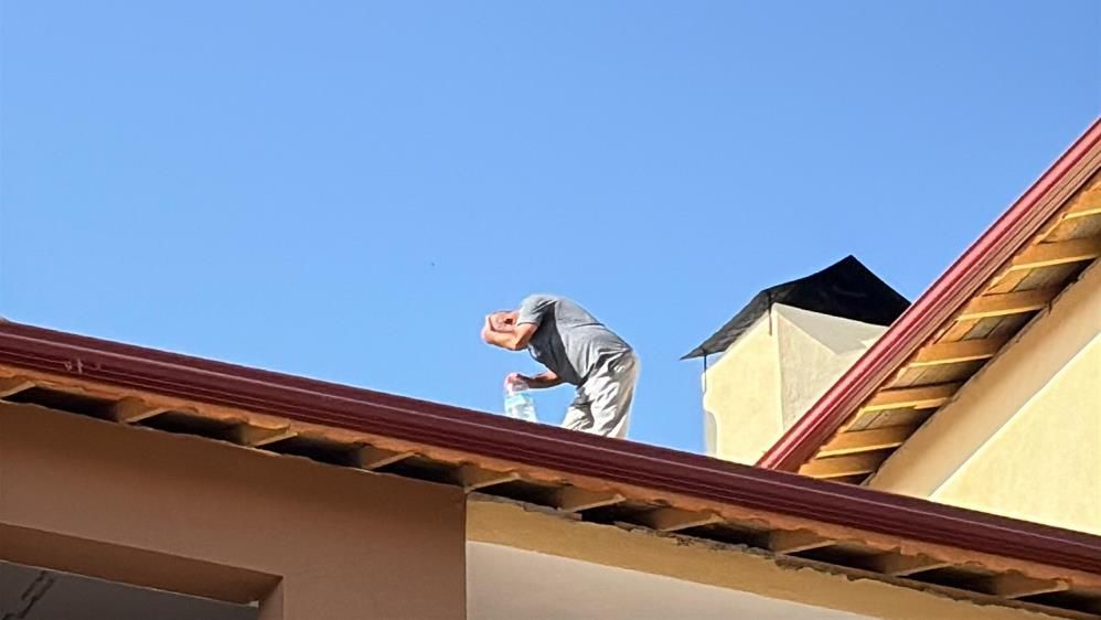 Manisa’da inşaatın 4. katına çıktı! Ekipler seferber oldu-1