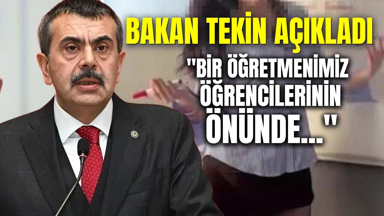 Bakan Tekin'den dikkat çeken açıklamalar