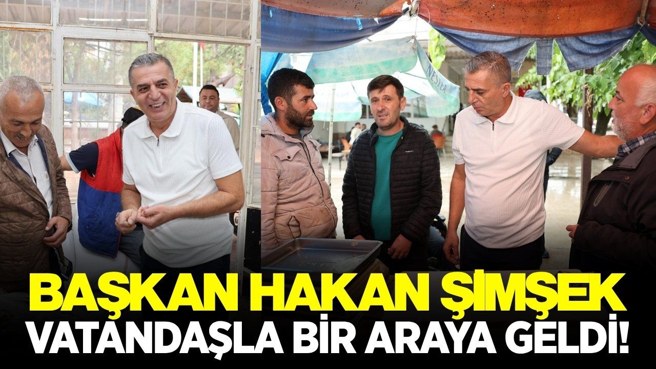 Şehzadeler'de "Saha" mesaisi: Başkan Şimşek vatandaşlarla buluştu
