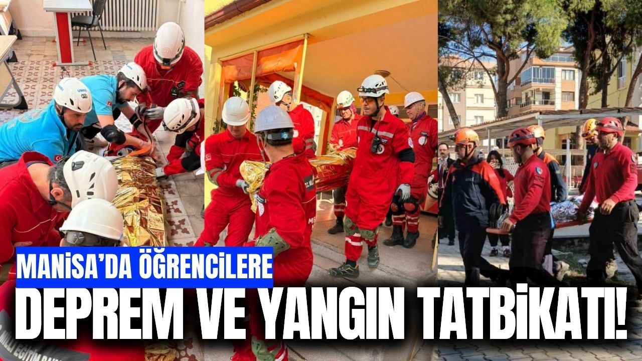 Manisa’da öğrenciler afetlere karşı hazırlandı