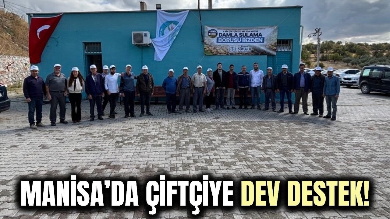 Manisa'da üreticiye destekler sürüyor! Binlerce metre dağıtıldı