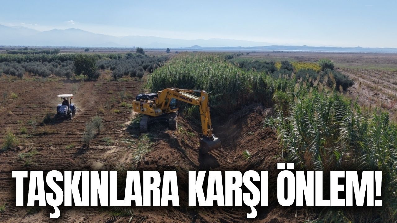 Salihli’de taşkın riskine karşı harekete geçildi!