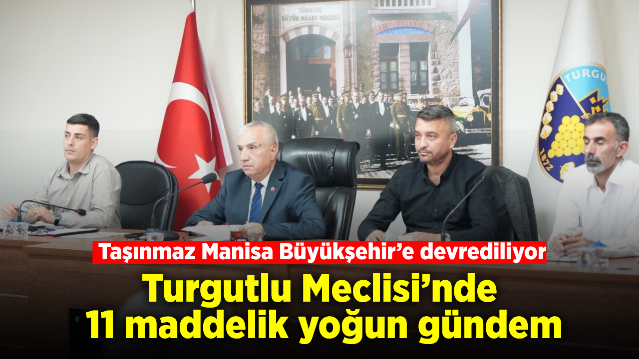 Turgutlu Belediyesi Meclisi’nde ekim ayı toplantısı yapıldı